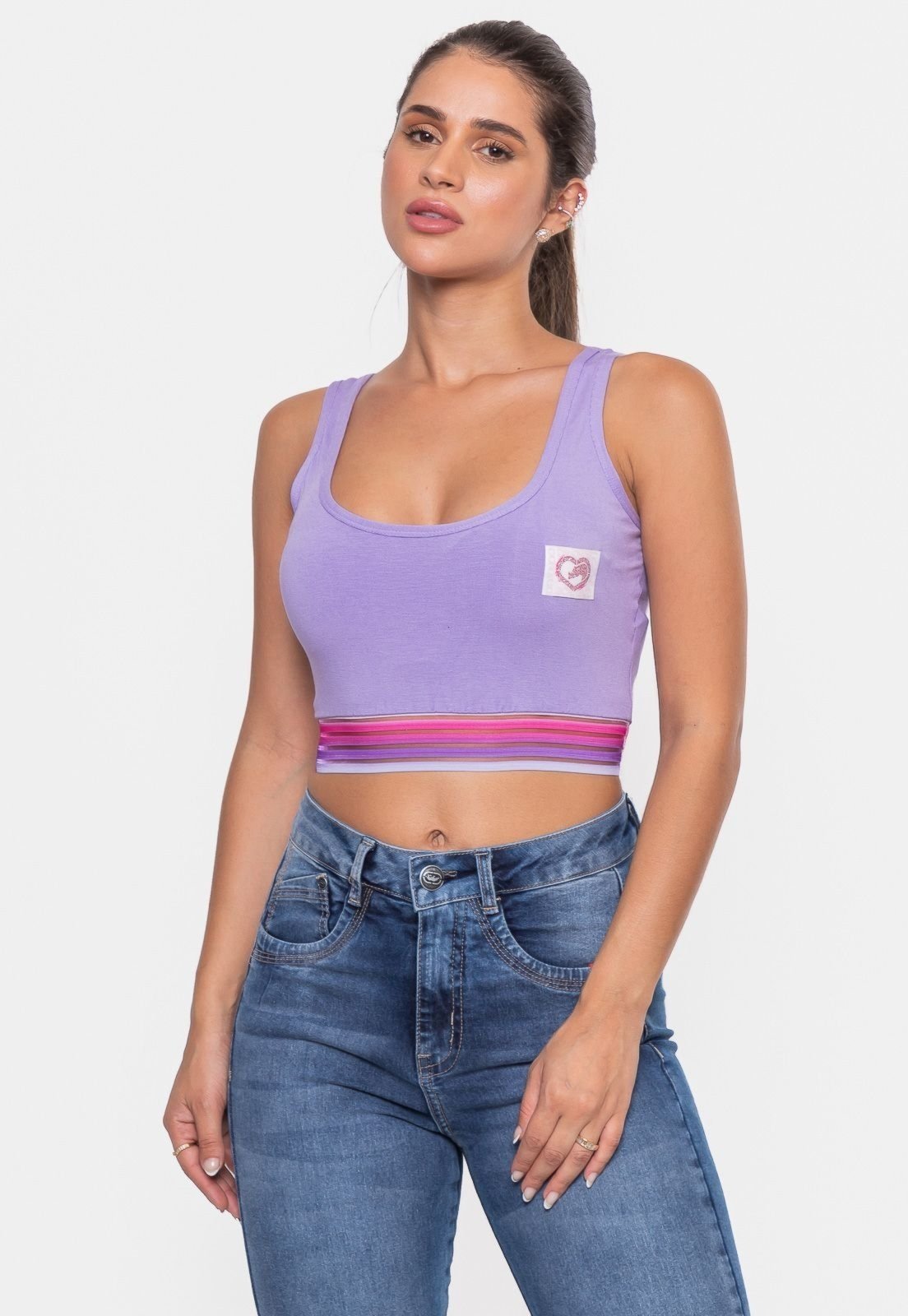 Top Ecko Feminino Sandy Lilás