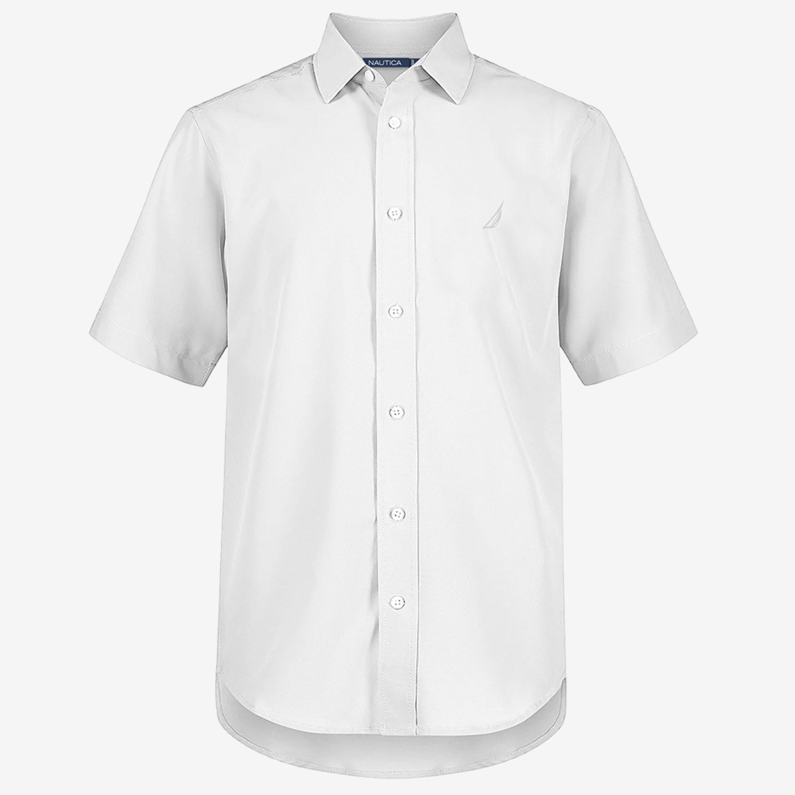 Camisa Nautica Manga Curta Básica Branco