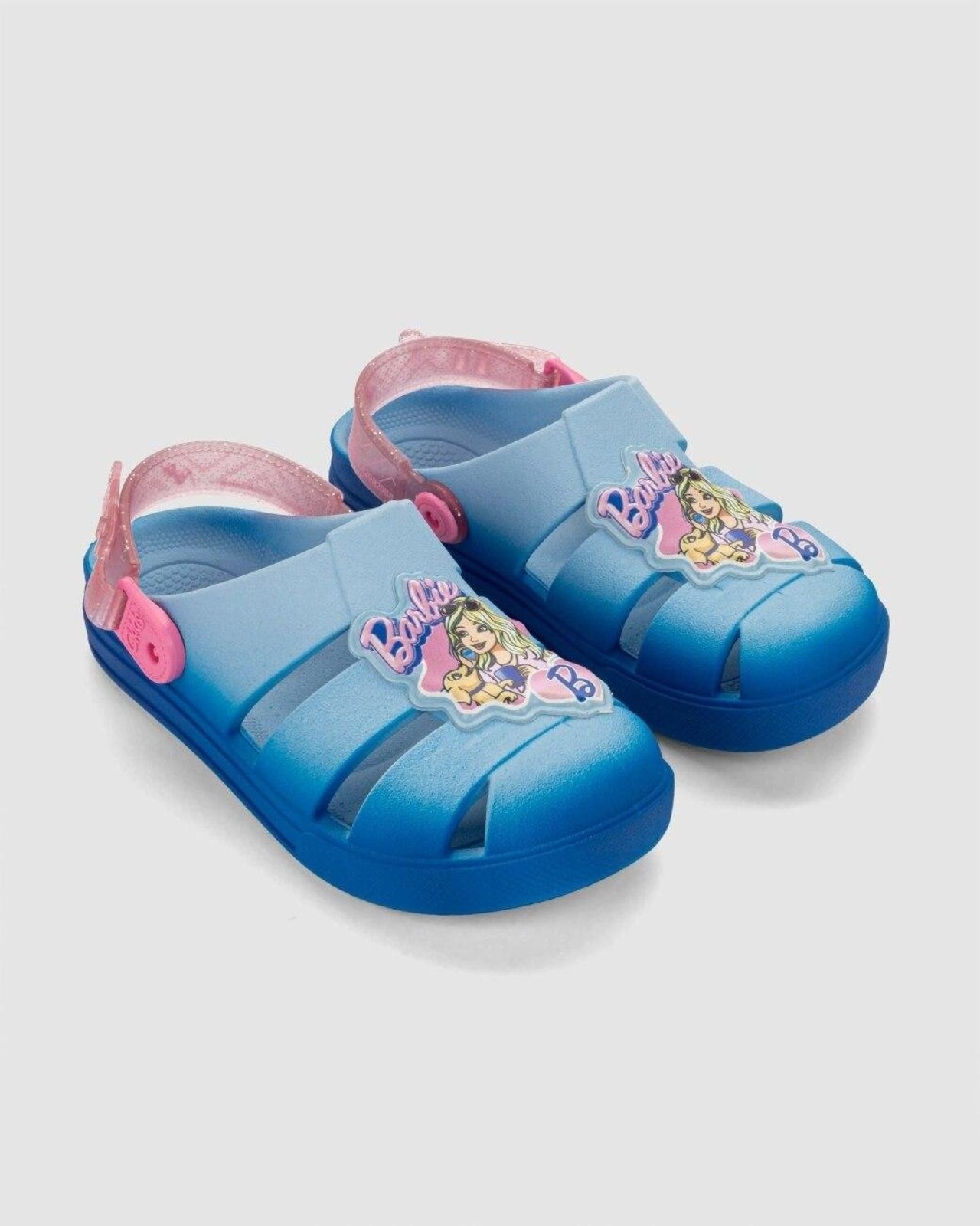 Infantil - Sandália Babuche Grendene Barbie Tiny Glam Azul