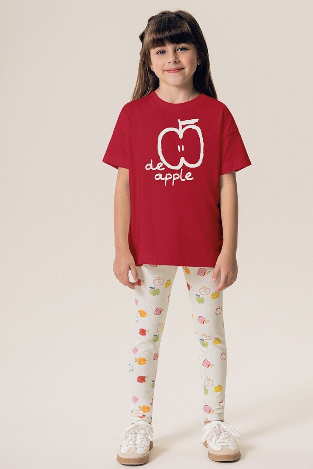 Infantil - Conjunto Bugbee Blusa e Legging em Malha Estampada