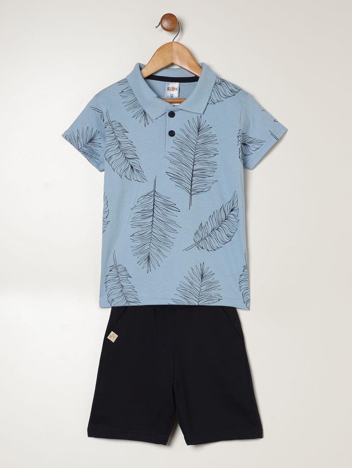 Infantil - Conjunto Curto Para Menino - AZUL