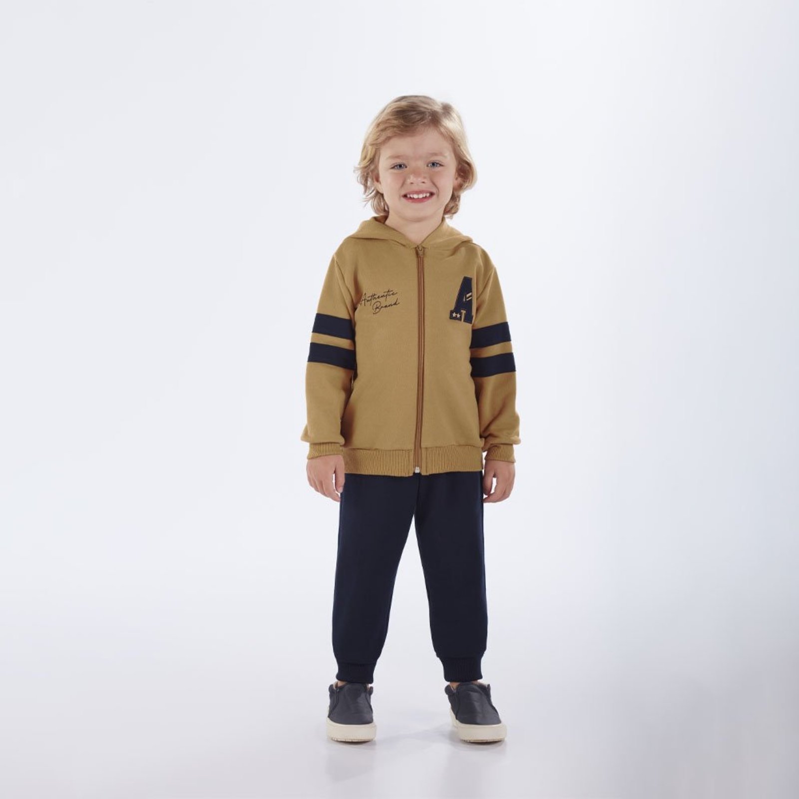 Infantil - Conjunto Primeiros Passos Menino - Marrom - 52784-922