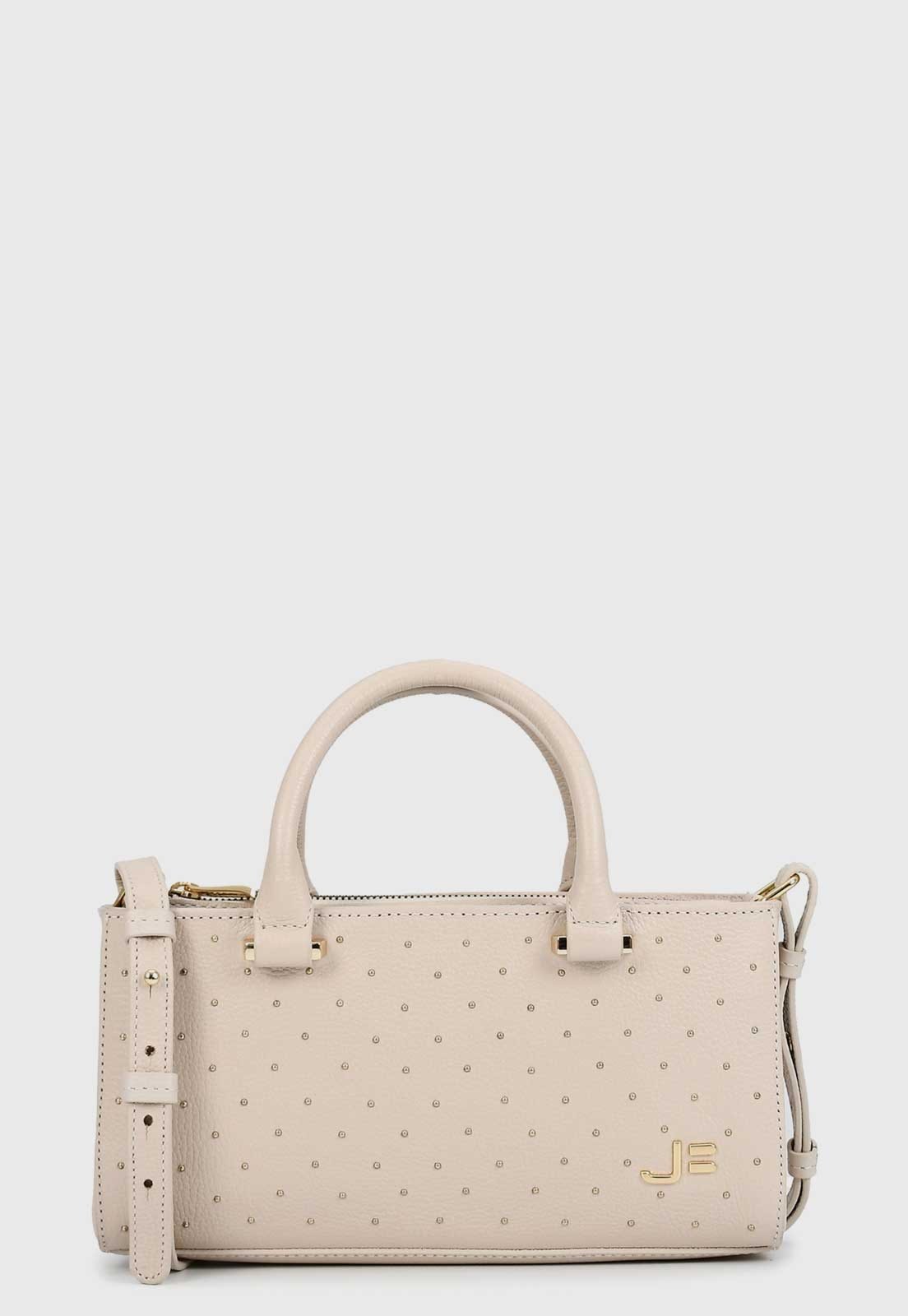 Bolsa Feminina Jorge Bischoff Couro Off-White