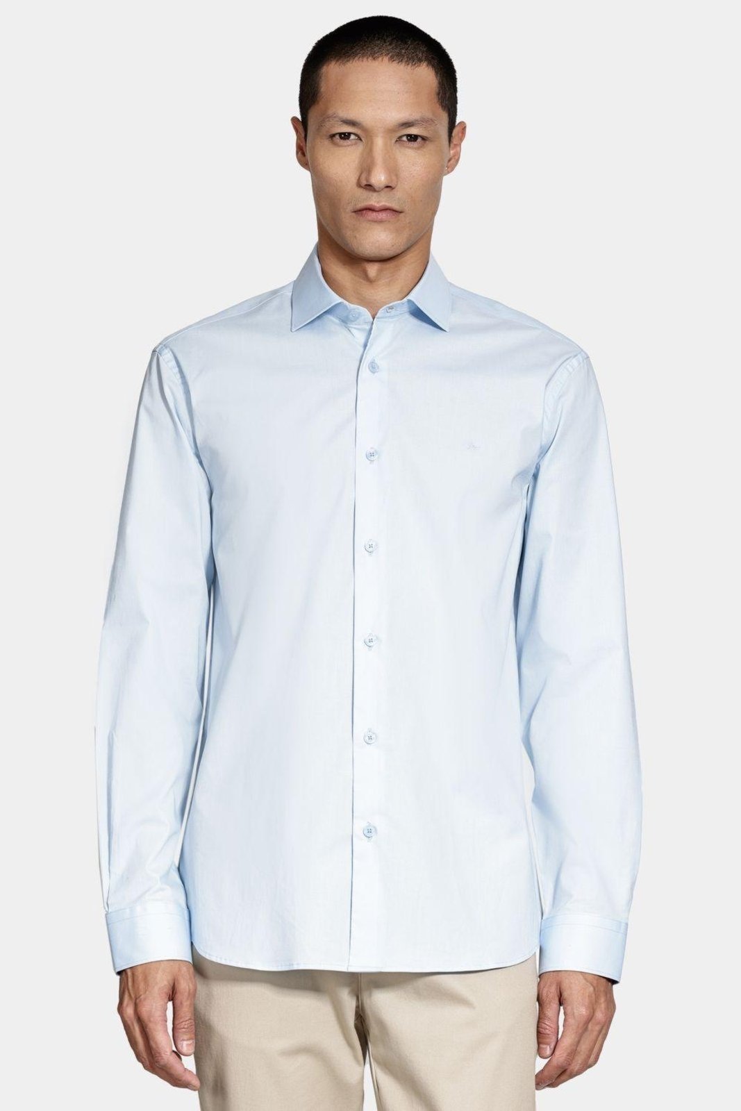 Vista 2 Camisa Aramis Slim Tricoline Algodão Manga Longa azul Aramis azul