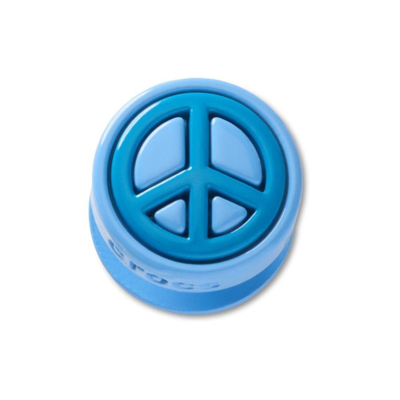 Infantil - Jibbitz™ Ícone de Sinal da Paz Azul Único Branco