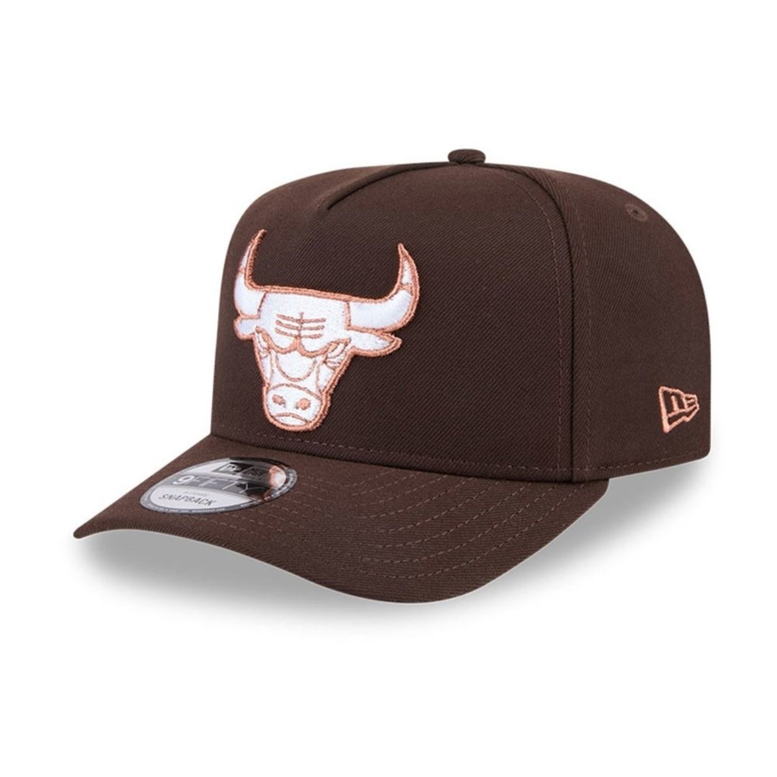 Bone New Era 9FIFTY A-FRAME SNAPBACK Chicago Bulls NBA Marrom