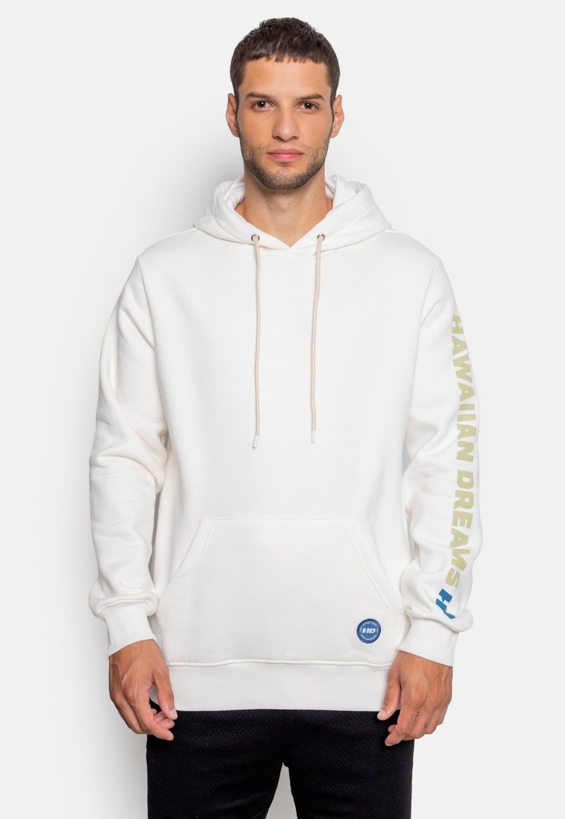 Moletom HD Canguru Fechado Off White