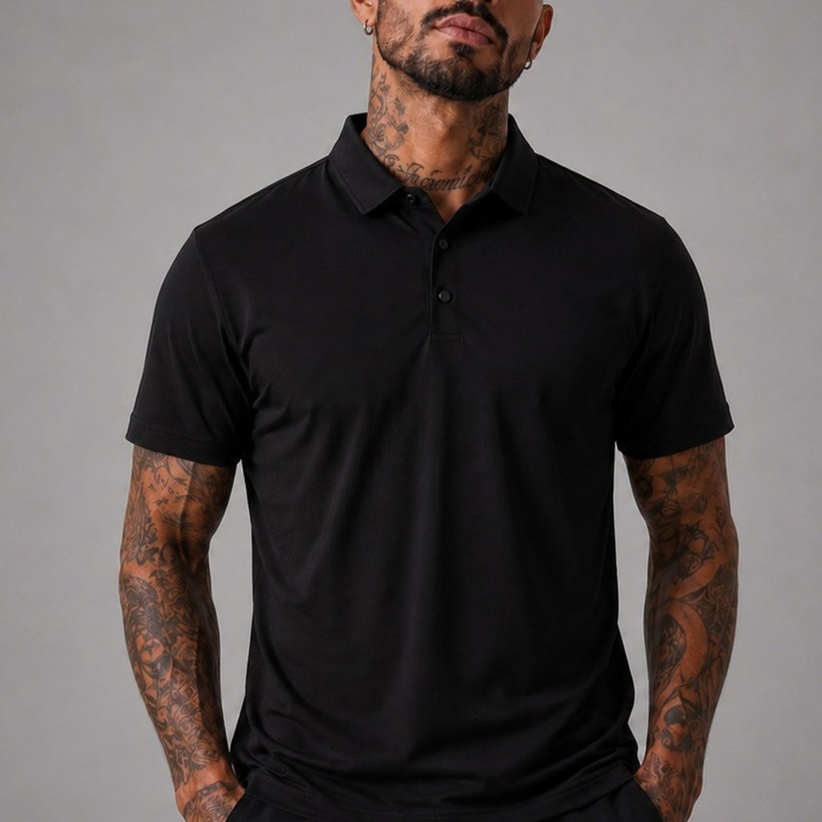 Camiseta Polo Tech Regular RSX PRETO