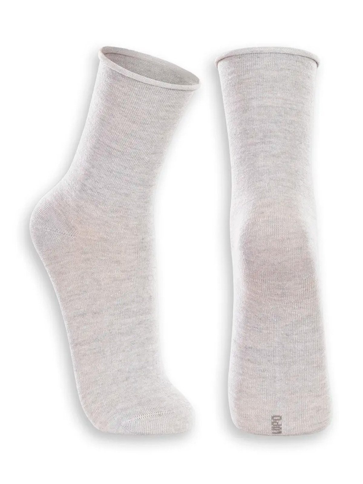 Vista 3 Kit com 2 Pares de Meias sem Punho Casual Lupo cinza Lupo cinza
