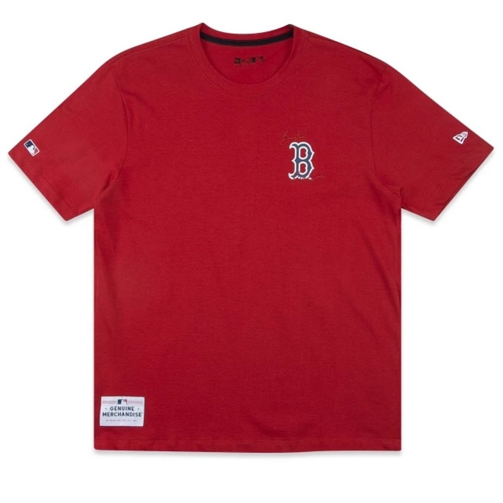Camiseta New Era Regular Boston Red Sox Vermelho