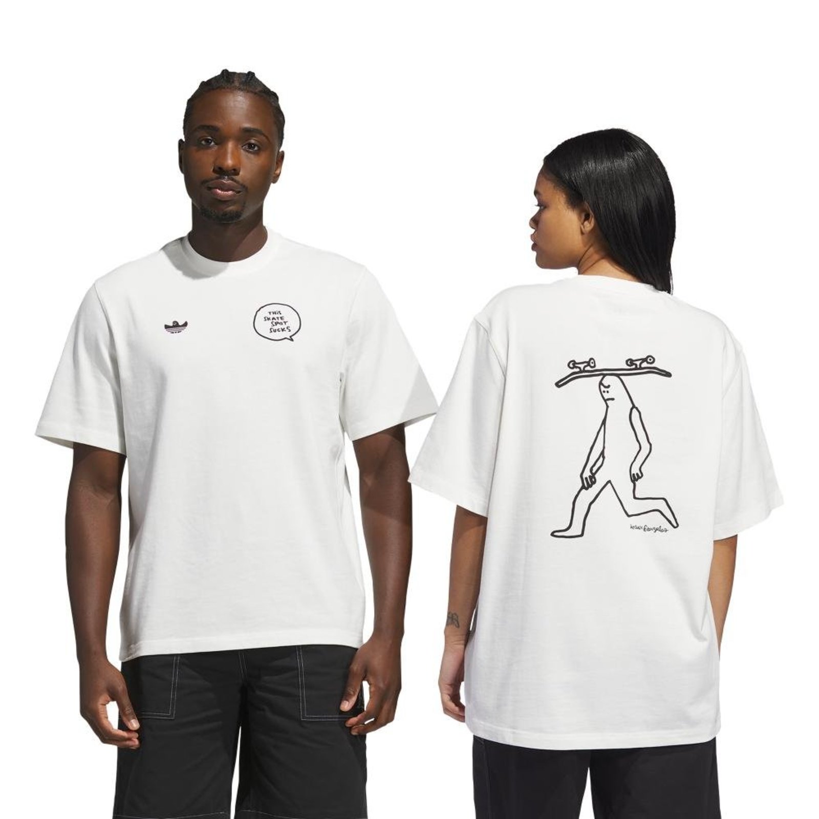 CAMISETA SKATEBOARDING x MARK GONZALES SKATE SPOT adidas Originals Branco