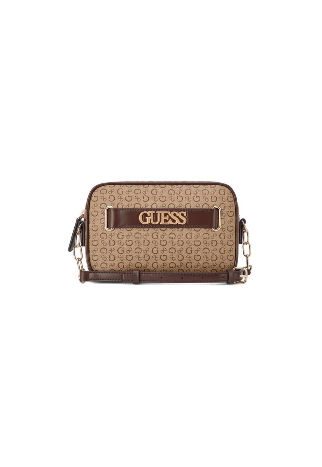 Bolsa Guess Mini Danica Tiracolo Caramelo