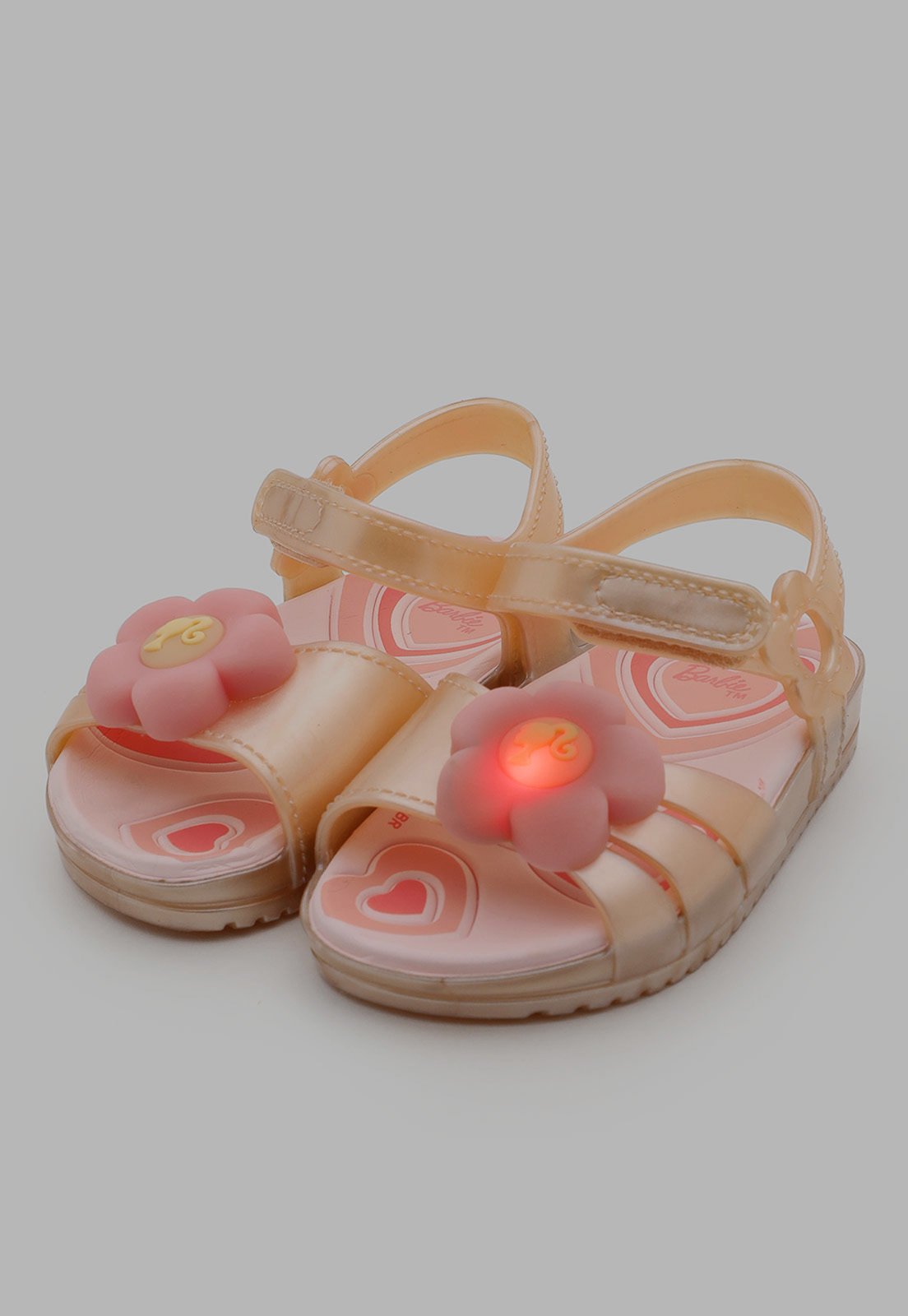 Infantil - Sandália Grendene Barbie LED Rosa