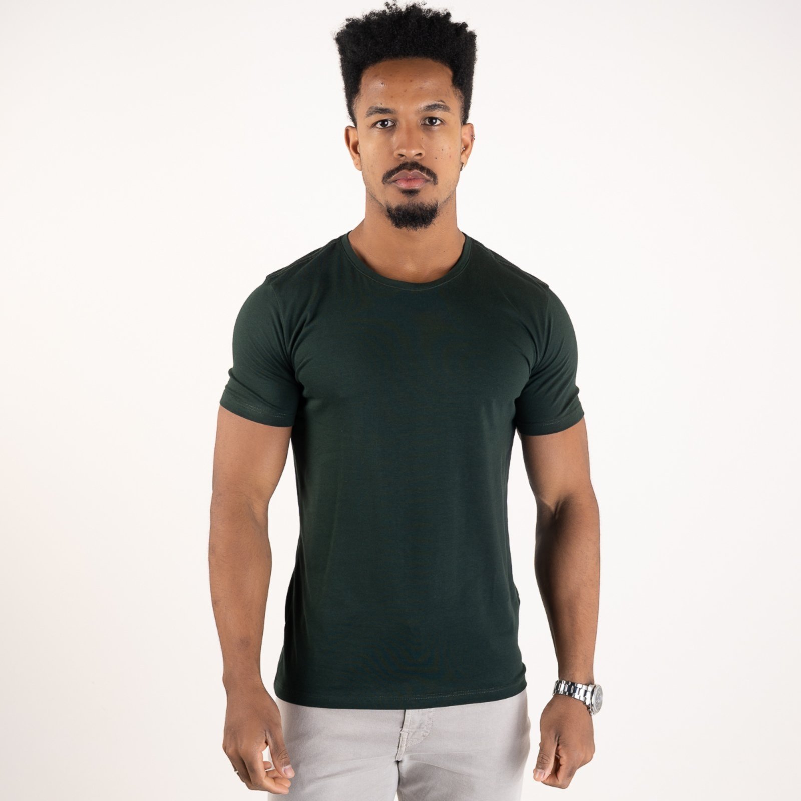 Camiseta VersatiOld Algodão Egípcio Verde Militar
