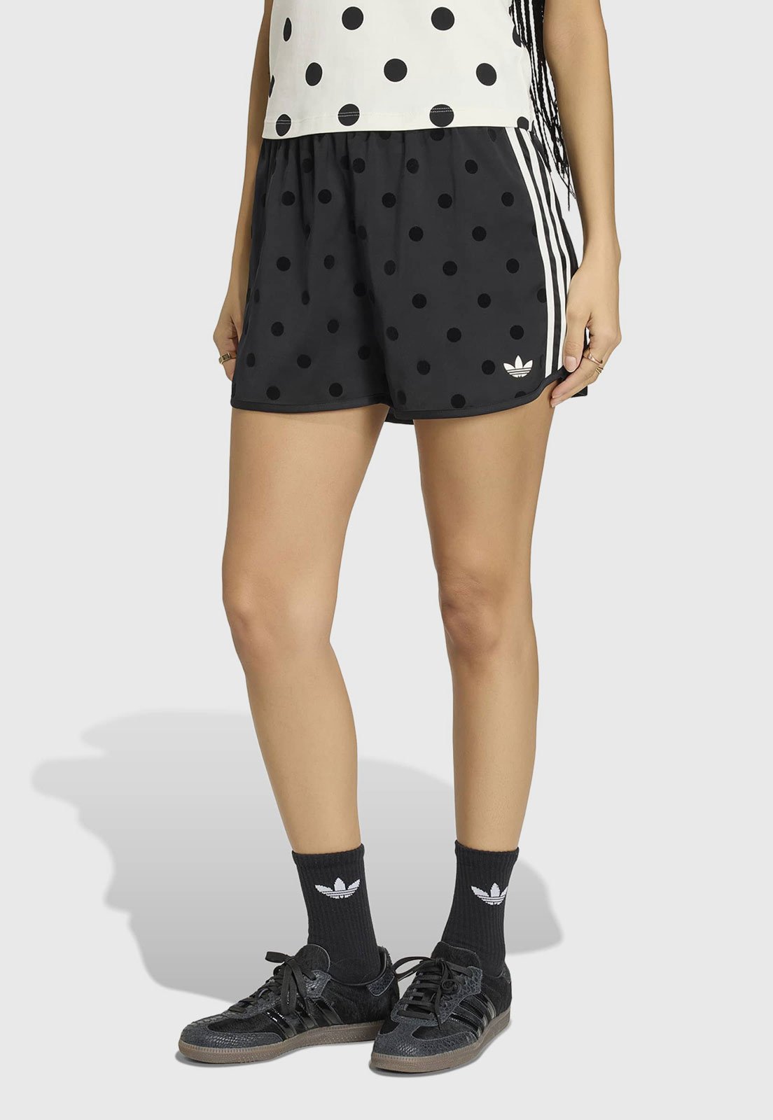 Short Feminino Polka Dots adidas Originals Poá Preto