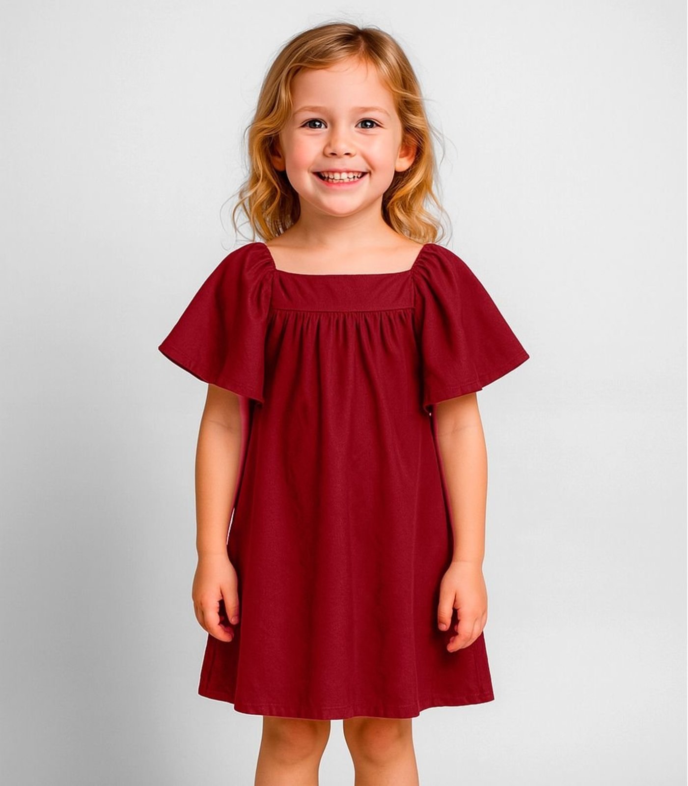 Vista 2 Infantil - Vestido em Viscose Infinita Cor INFINITA COR amarelo