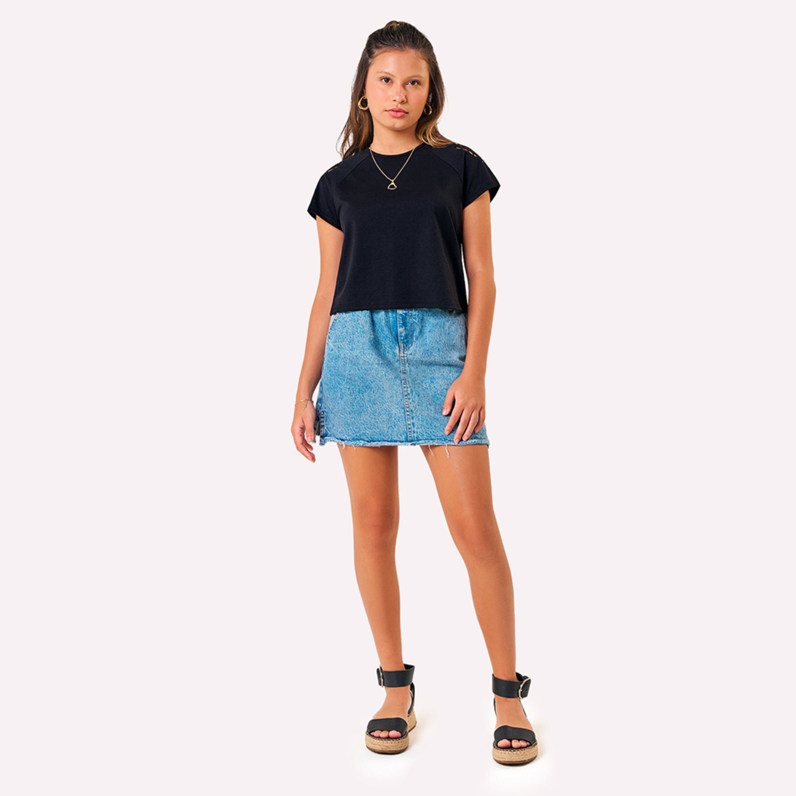 Infantil – Blusa Menina Bordado Kyly