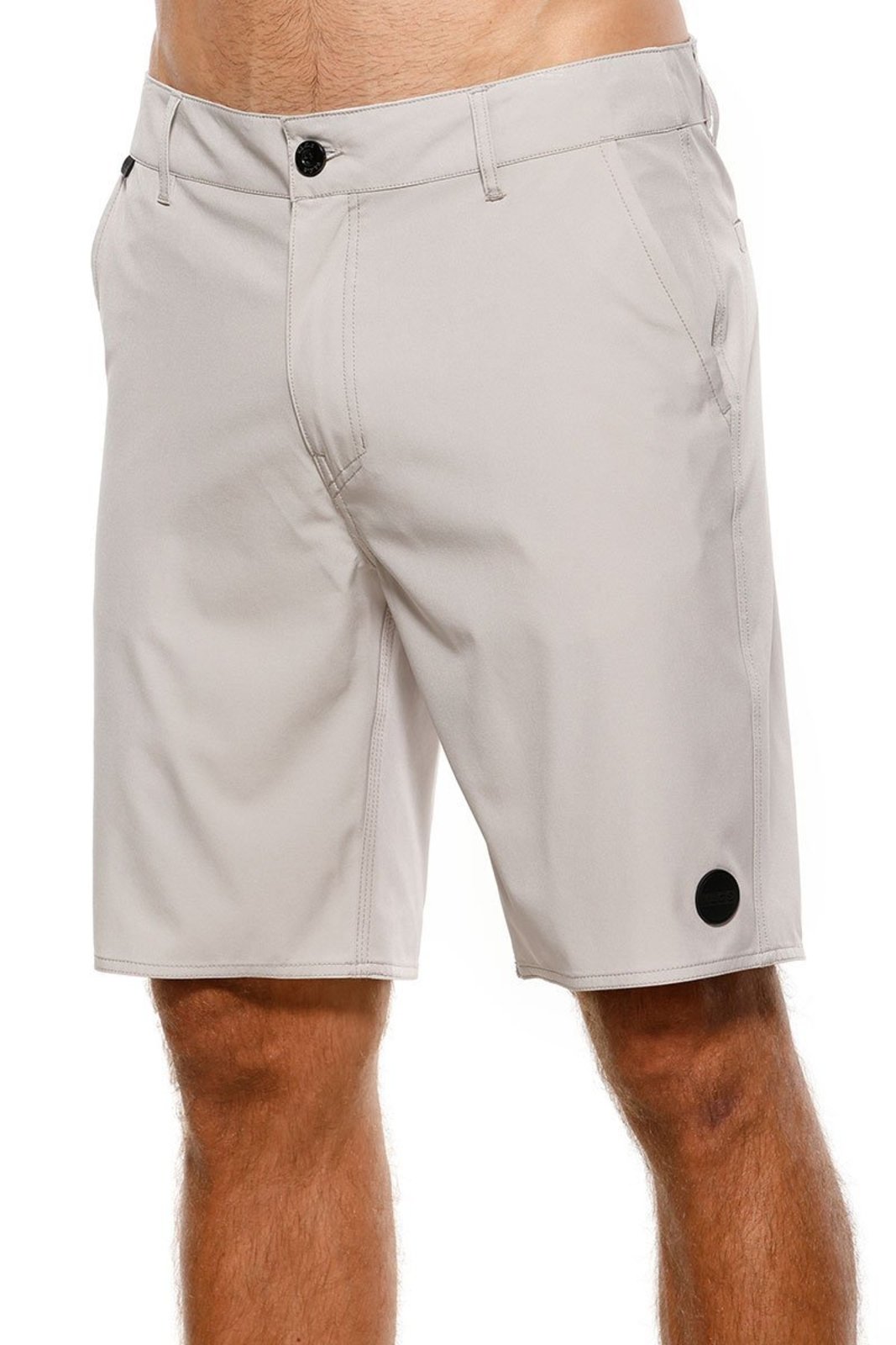 Bermuda Masculina Passeio Tactel Elastano Cinza VLCS