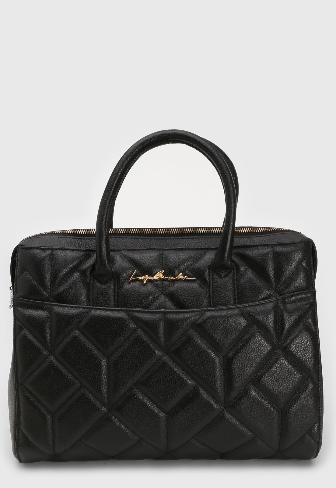 Vista 2 Bolsa Luiza Barcelos Tassel Preta preto preto