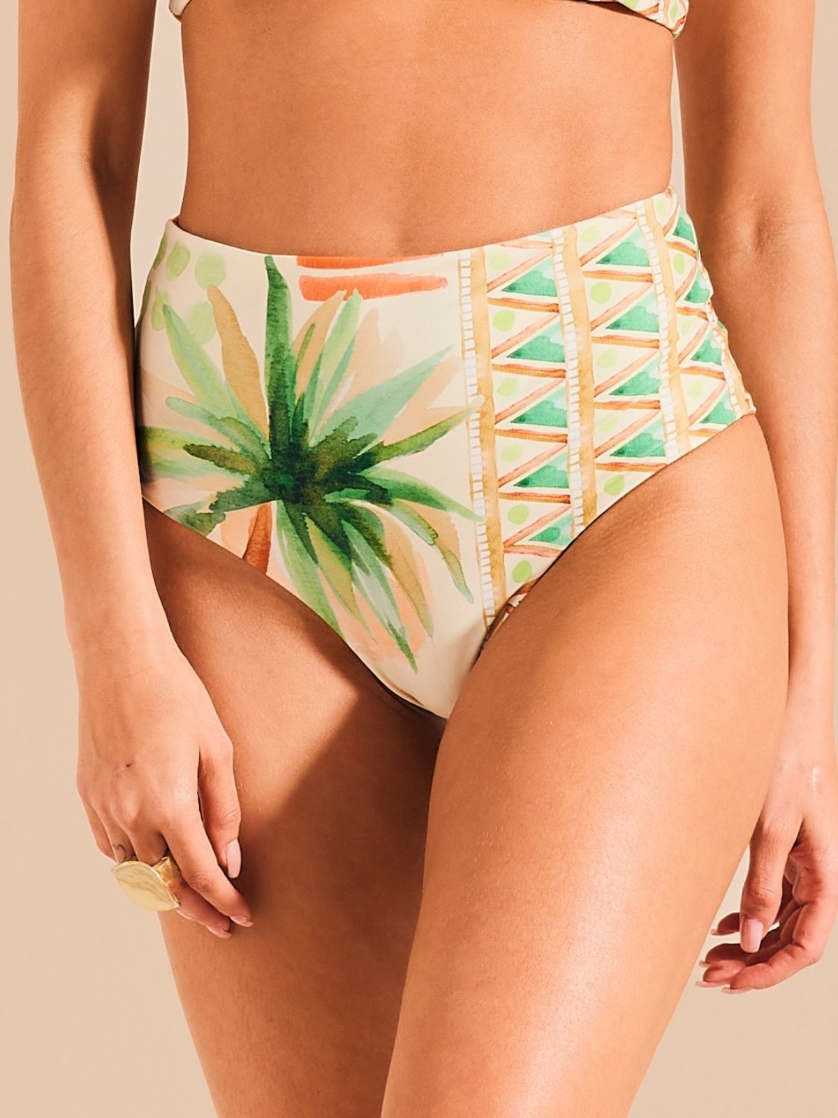 Calça Biquini Hot Pant Dupla Face Rota das Palmeiras BQ1767CL