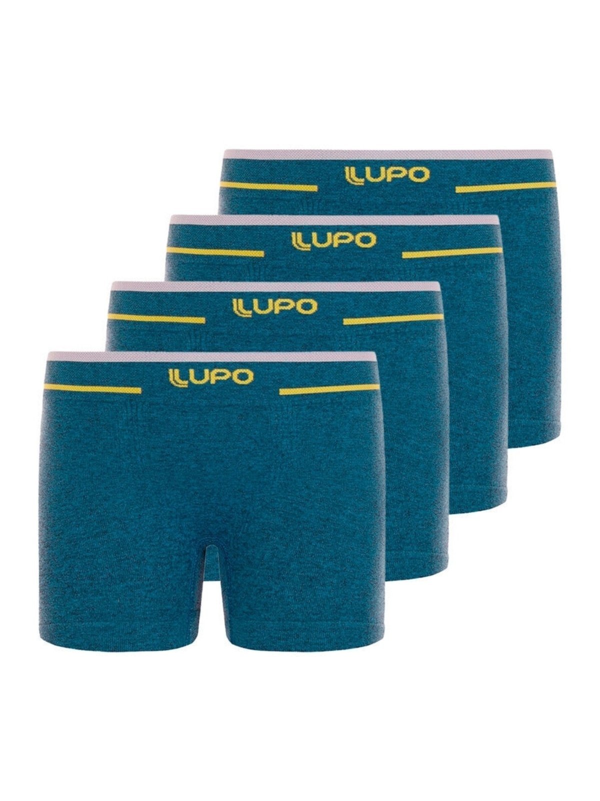 Kit com 4 Cuecas Boxer Lupinho 137-010 Azul