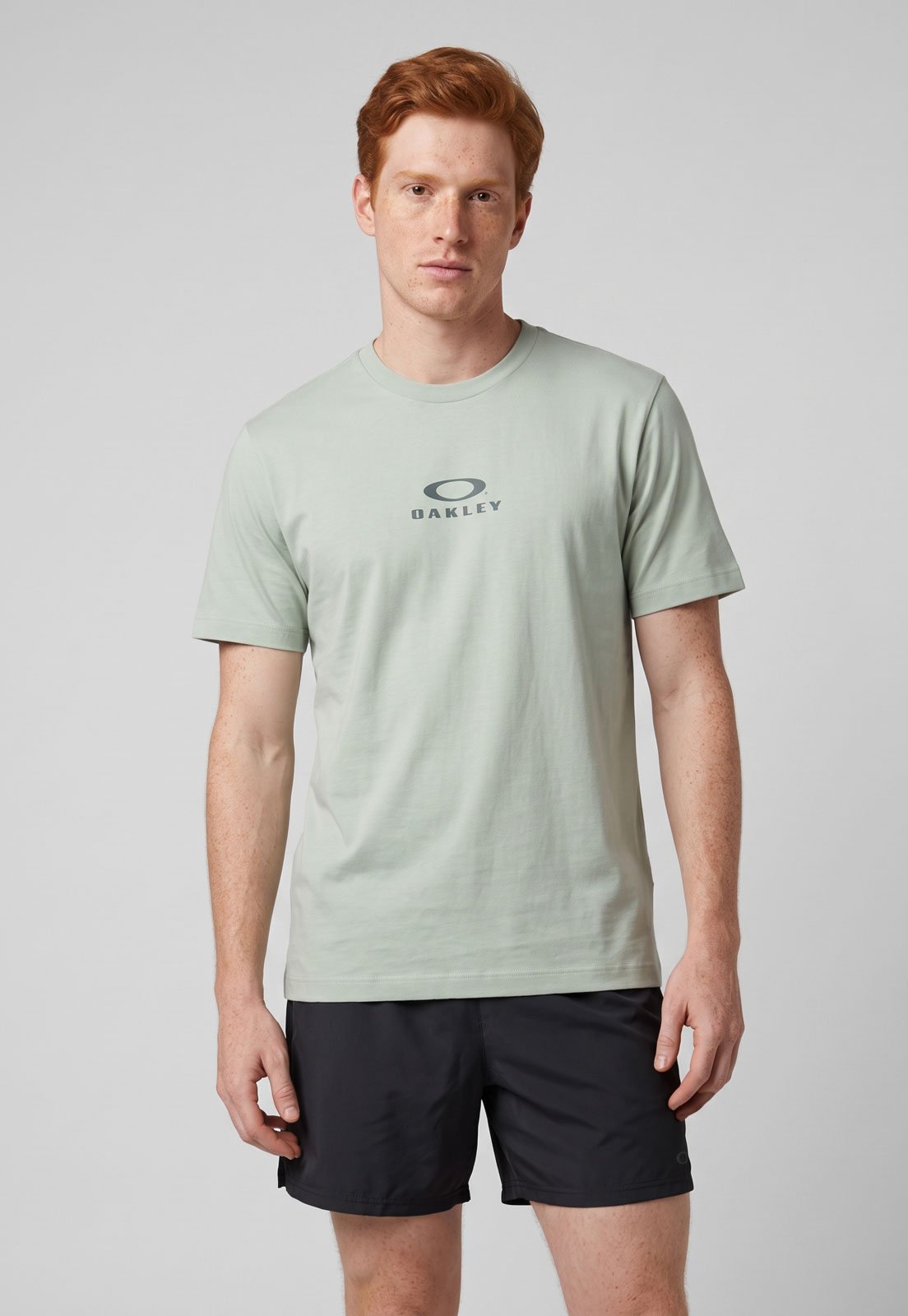Camiseta Masculina Oakley Bark New Cinza
