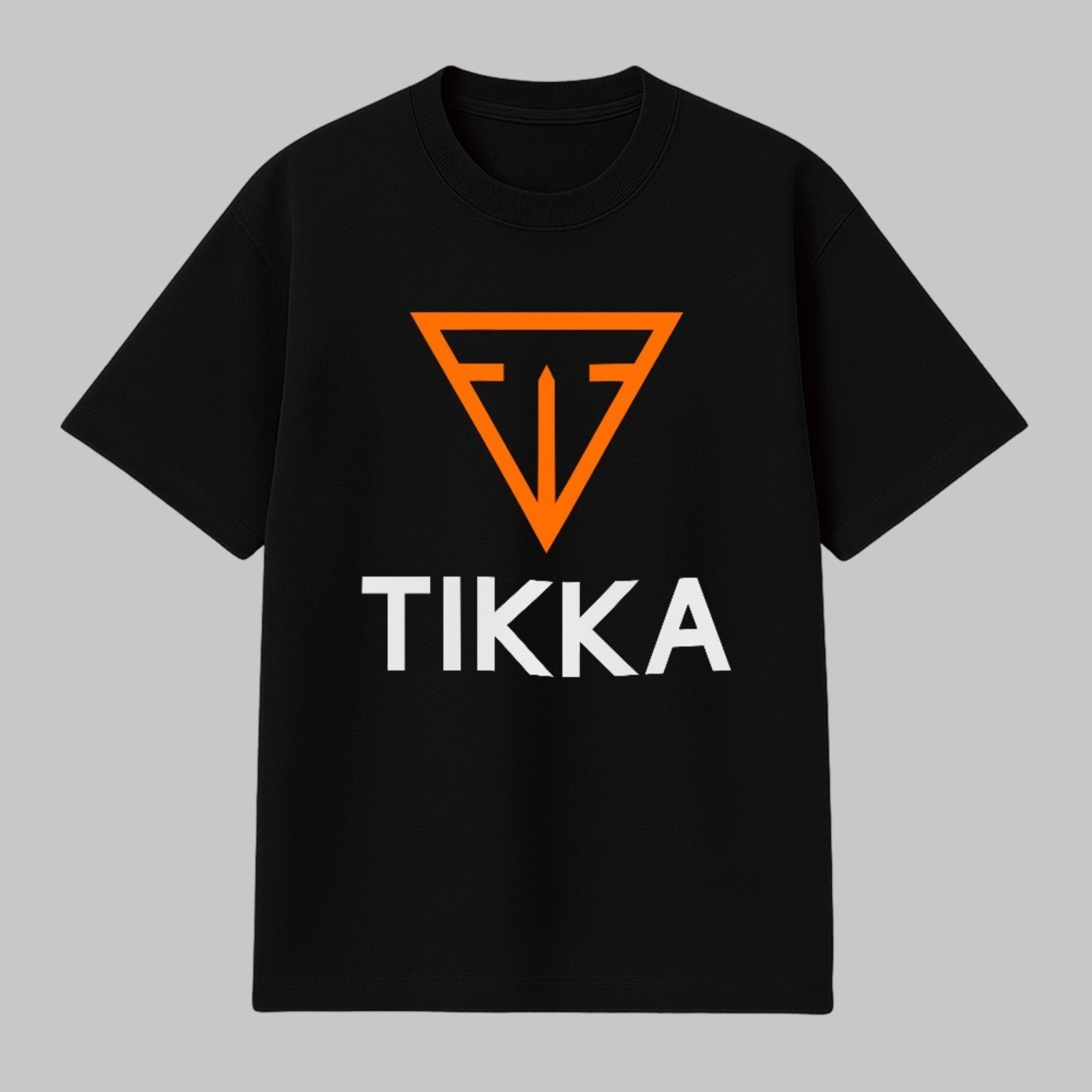 Camiseta Básica Tikka Design Minimal Streetwear Premium Preto