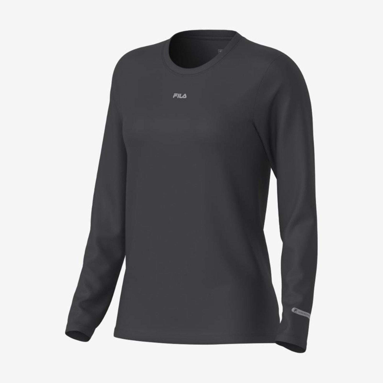 Camiseta Manga Longa Fila Sun Protect Breezy Feminina Preto