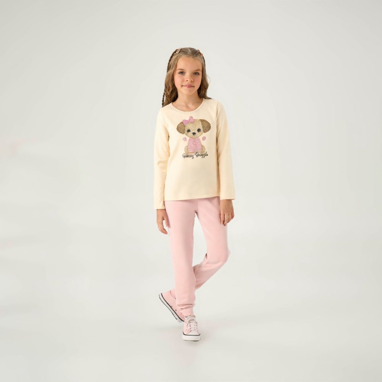 Infantil - Calça Rosa Pulla Bulla Menina - 55321-11