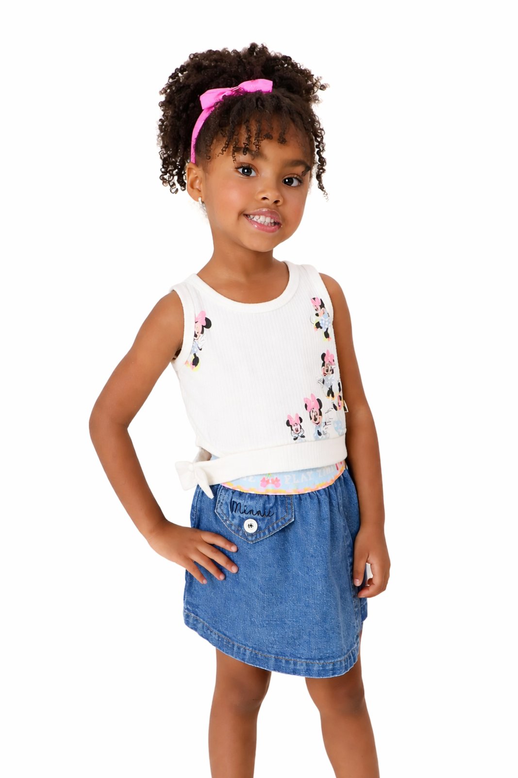 Infantil - Regata Disney Minnie E Daisy Play Time Off White Branco
