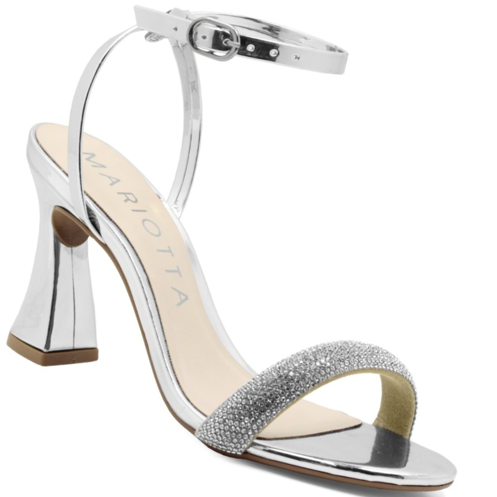 Sandalia Mariotta Salto Flare Alto Taca 20445.07 Feminina