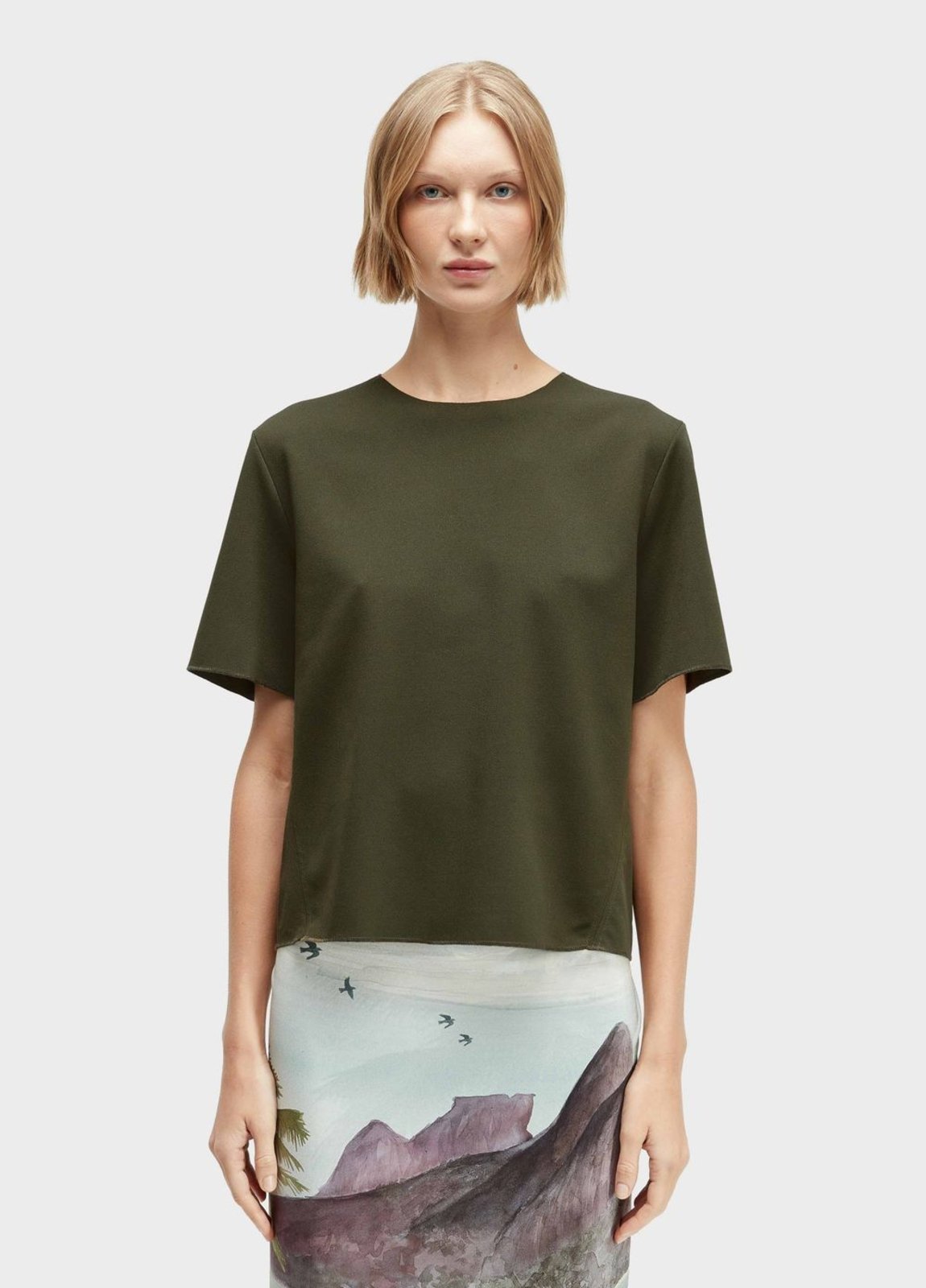 Blusa recortes textura OSKLEN