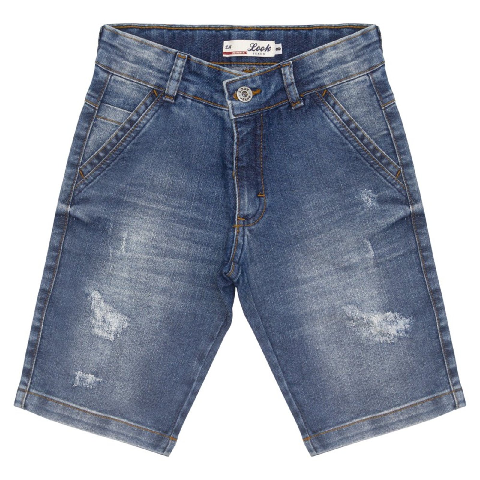 Infantil - Bermuda Juvenil Look Jeans Skinny Jeans