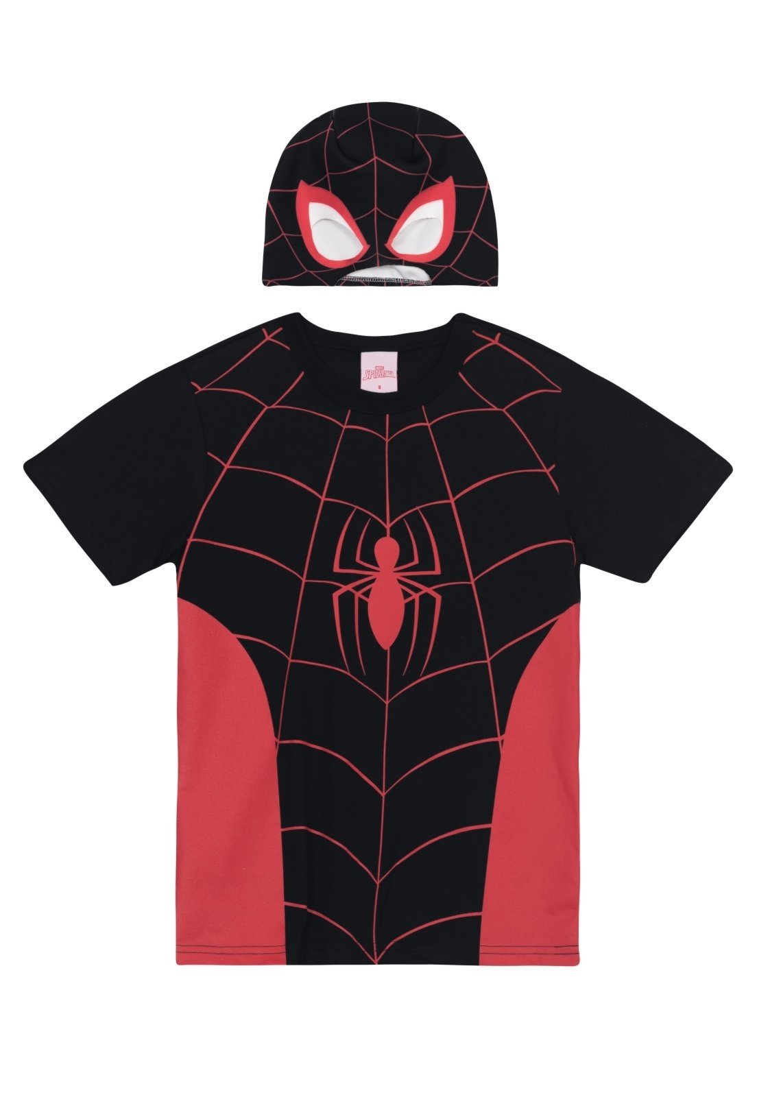 Infantil - Camiseta menino Homem-Aranha com máscara Brandili