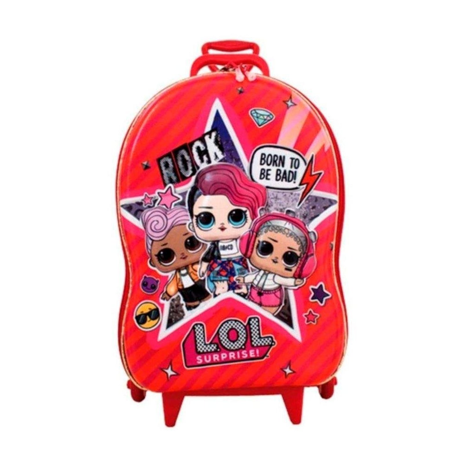 Infantil - Mala MaxToy Lol Mc 38 Litros Vermelho