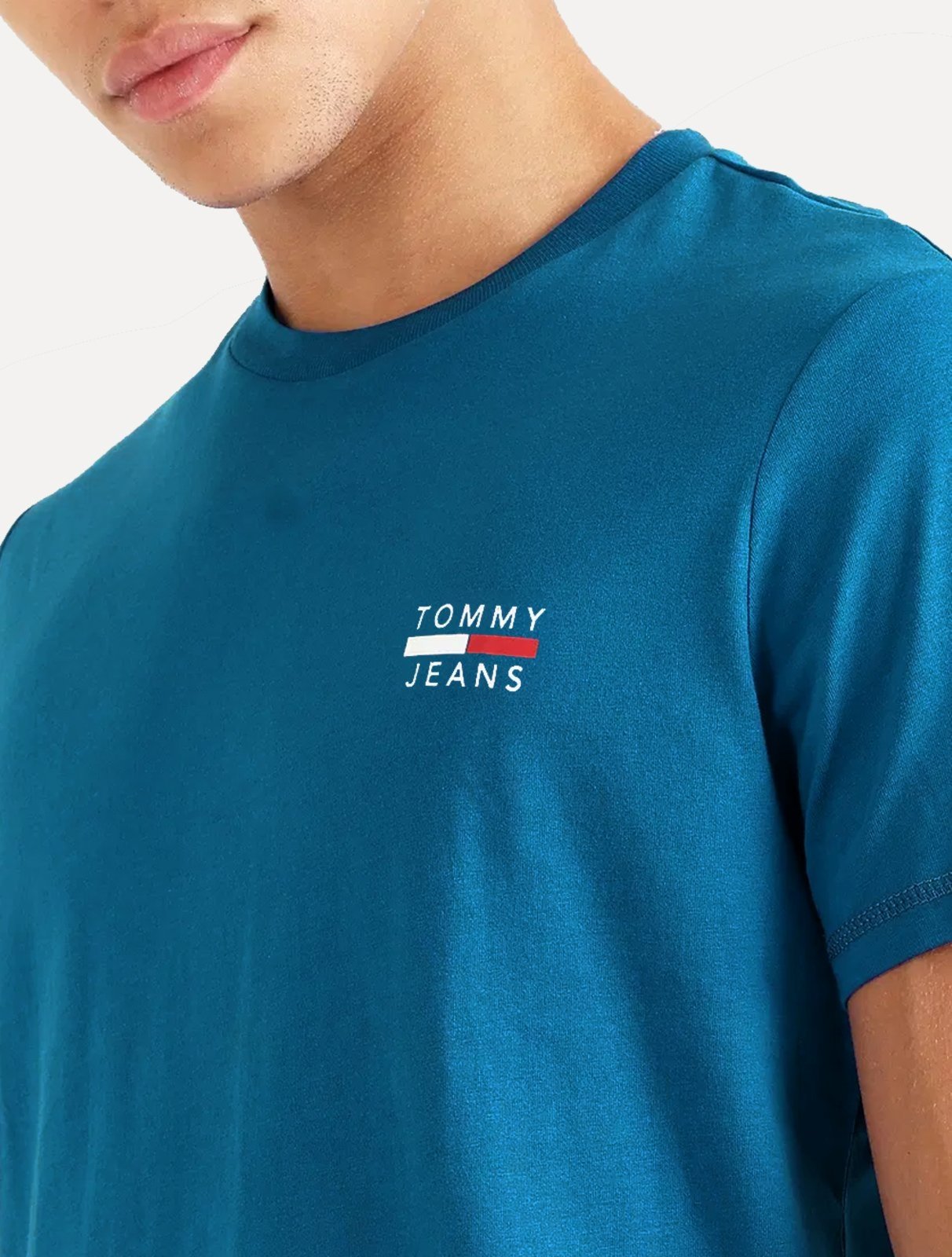 Vista 3 Camiseta Tommy Jeans Masculina Chest Logo Tee azul Tommy Jeans azul