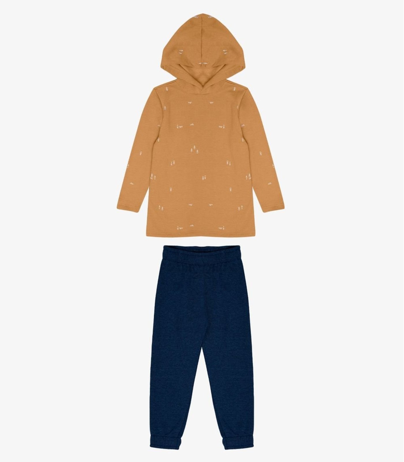 Infantil – Conjunto Masculino Moletinho Select Marrom