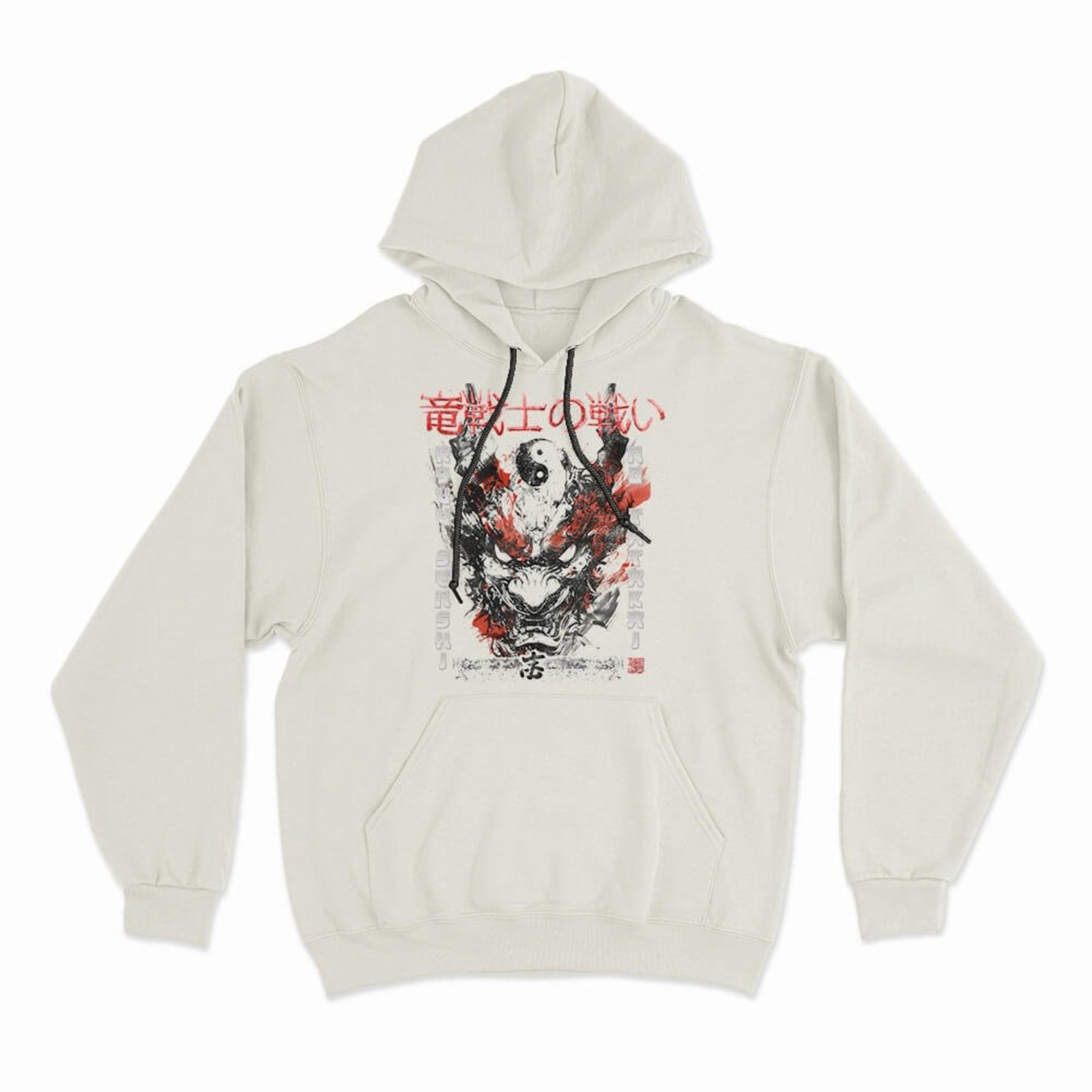 Moletom Com Capuz Hannya Tao - Off White - Casual - Studio Geek