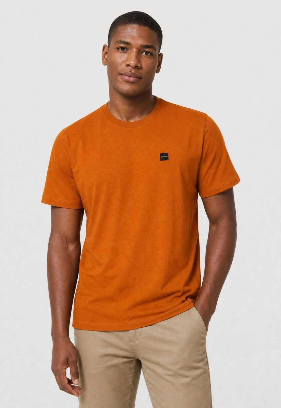 Camiseta Masculina Oakley Patch Tee Laranja