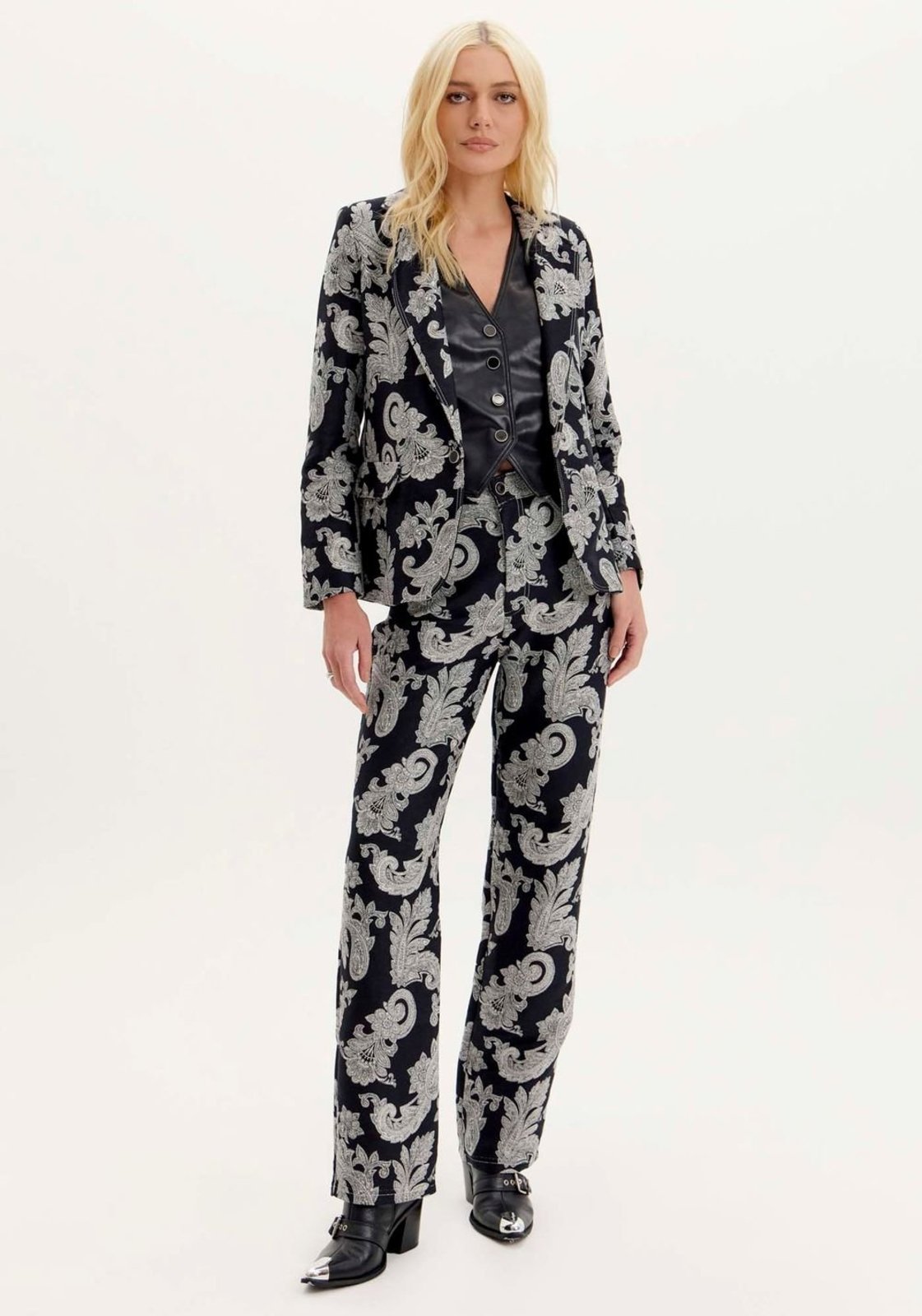 Calça Full Length Jacquard Lança Perfume