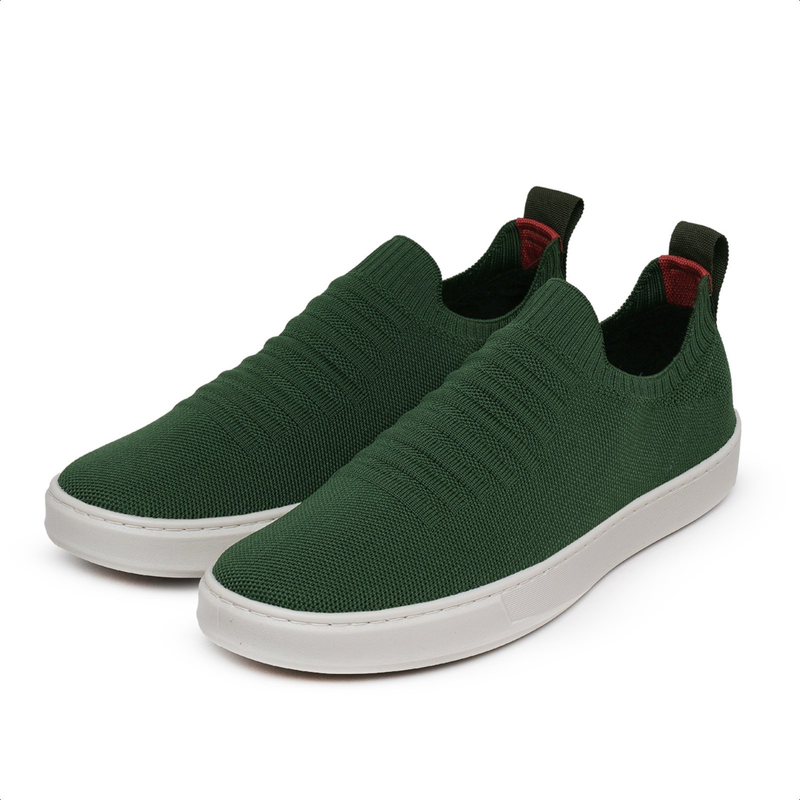 Sapatenis Masculino Veritimo Tênis Casual Slip On Elástico Esporte Fino Conforto Verde