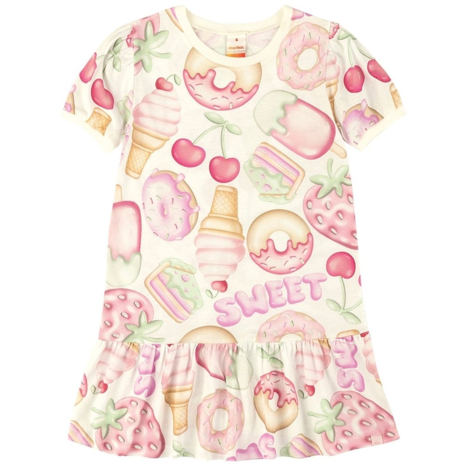 Infantil - Vestido Curto Estampado Menina Marisol