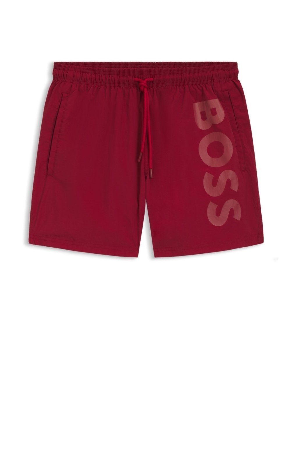 Shorts De Banho Com Logo Contrastante