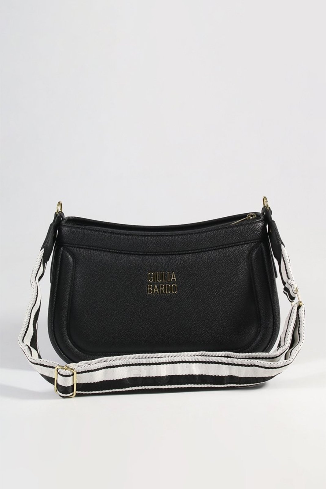 Bolsa Tiracolo Manu Giulia Bardo - Preto com Alça em Gorgorão