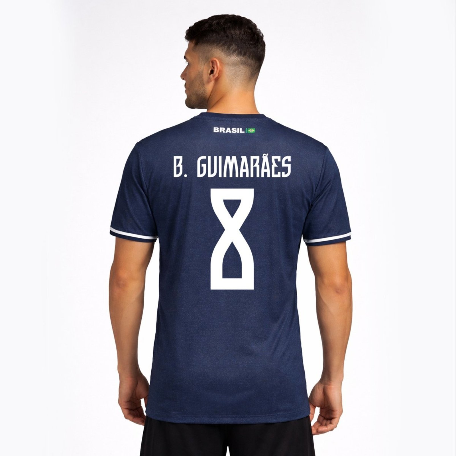 Camisa Brasil Xodó Azul Marinho 8 B. Guimarães