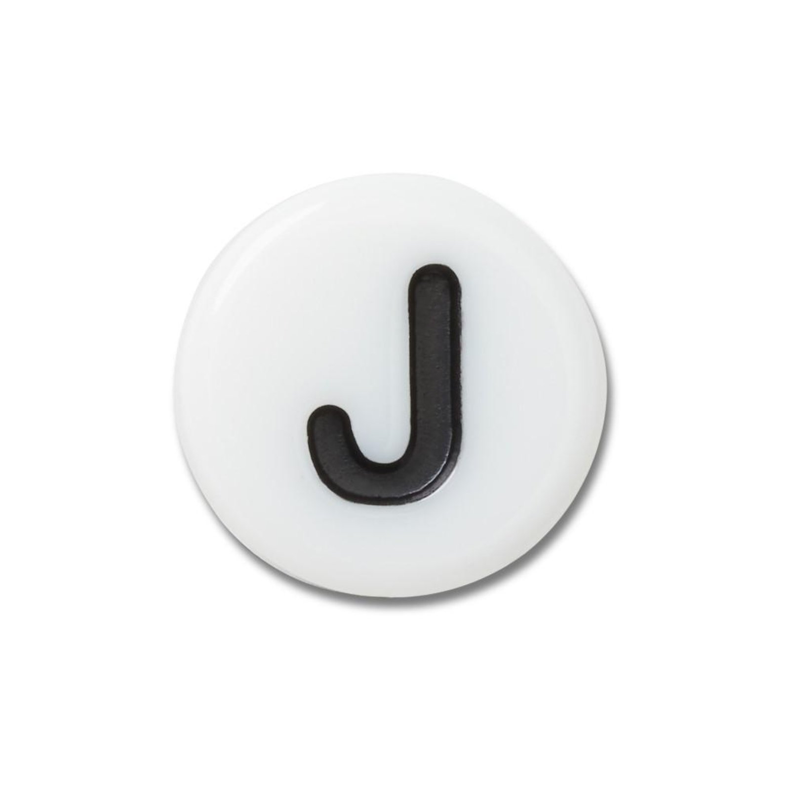 Vista 2 Infantil - Jibbitz™ Letra J Pequena UNICO Crocs branco Crocs branco