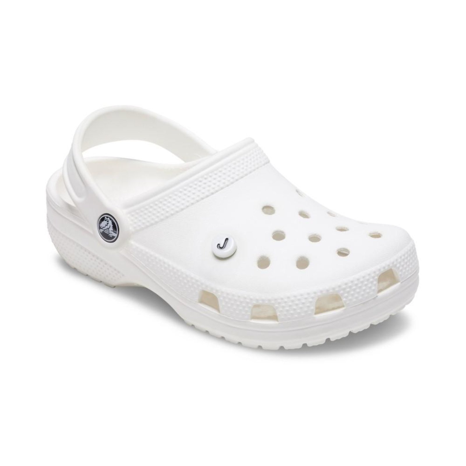 Vista 3 Infantil - Jibbitz™ Letra J Pequena UNICO Crocs branco Crocs branco