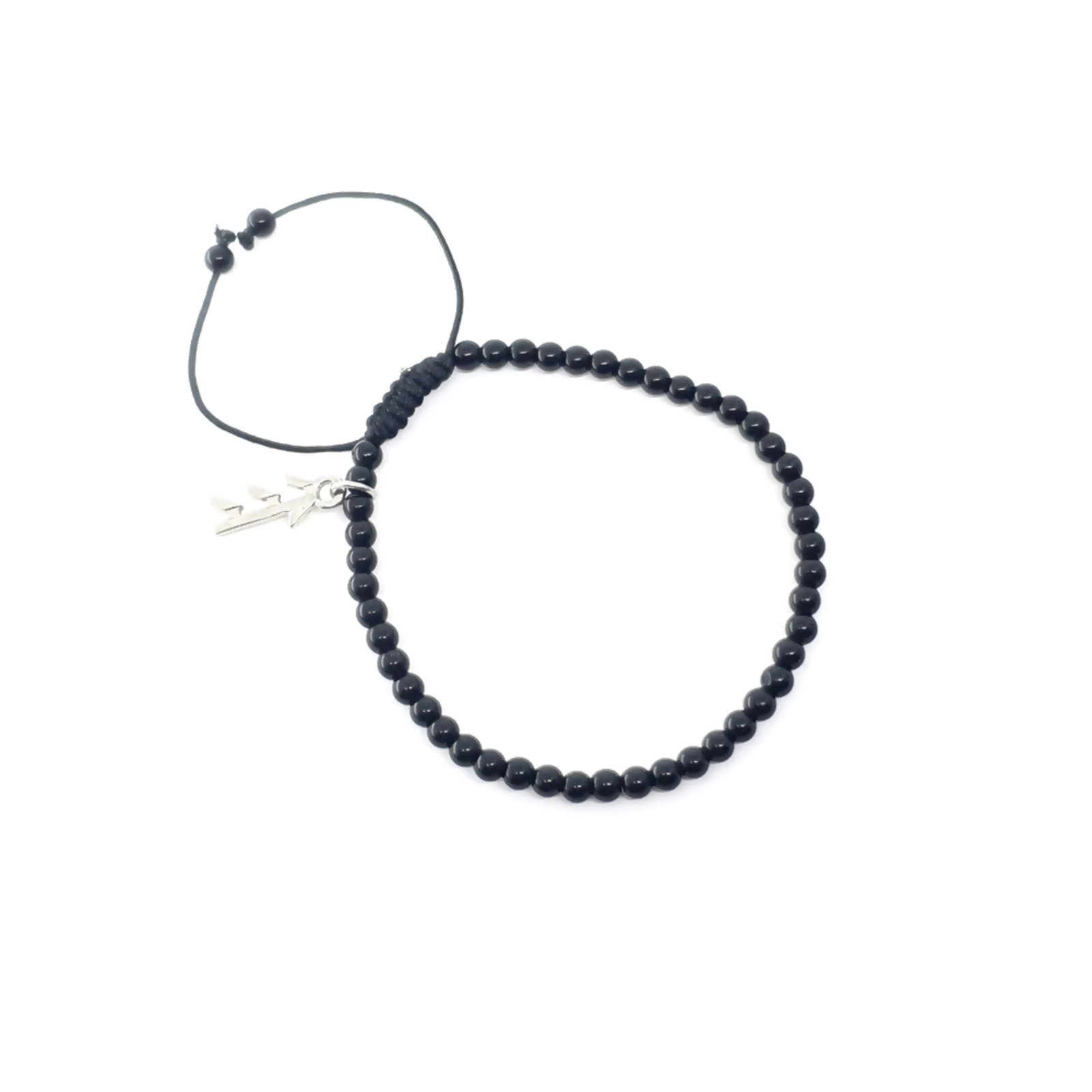 Pulseira Empóriotop de Pedras Jasper New Onix Preto