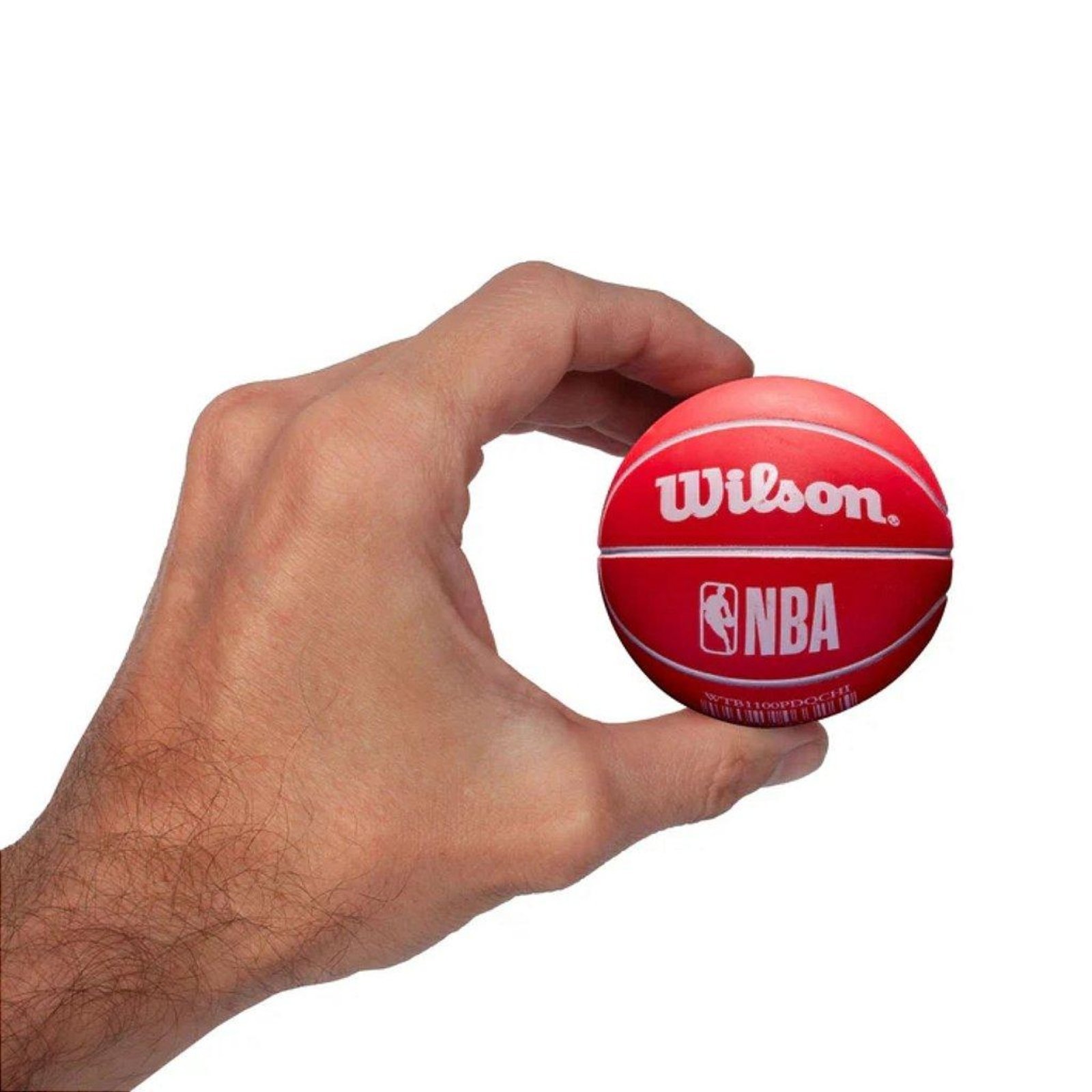 Vista 3 Mini Bola de Basquete Wilson Chicago Bulls Dribbler Vermelho preto Wilson preto