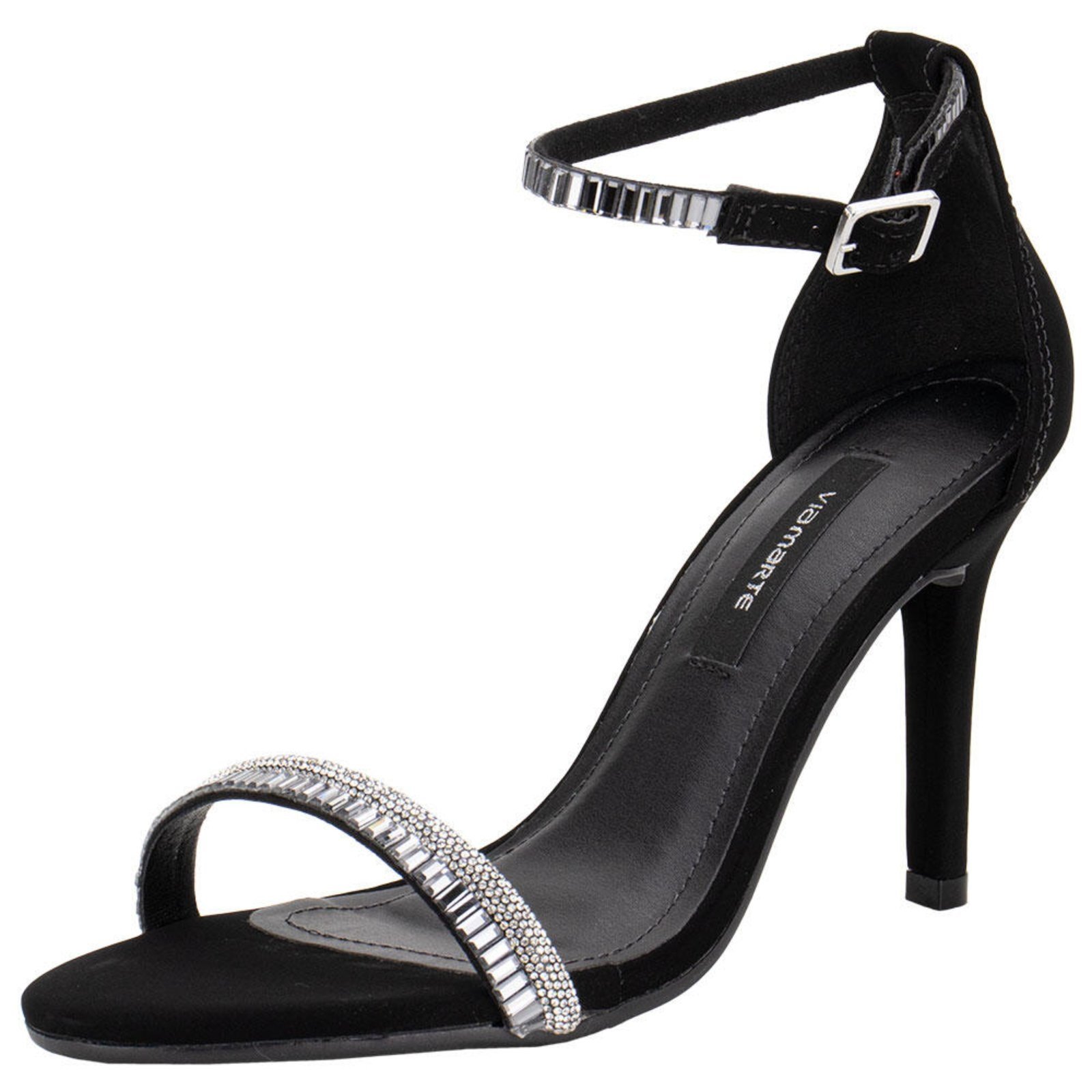 Vista 2 Sandália Feminina Salto Fino Via Marte 282001 5830282 preto VIA MARTE preto
